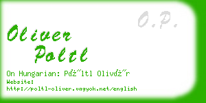 oliver poltl business card